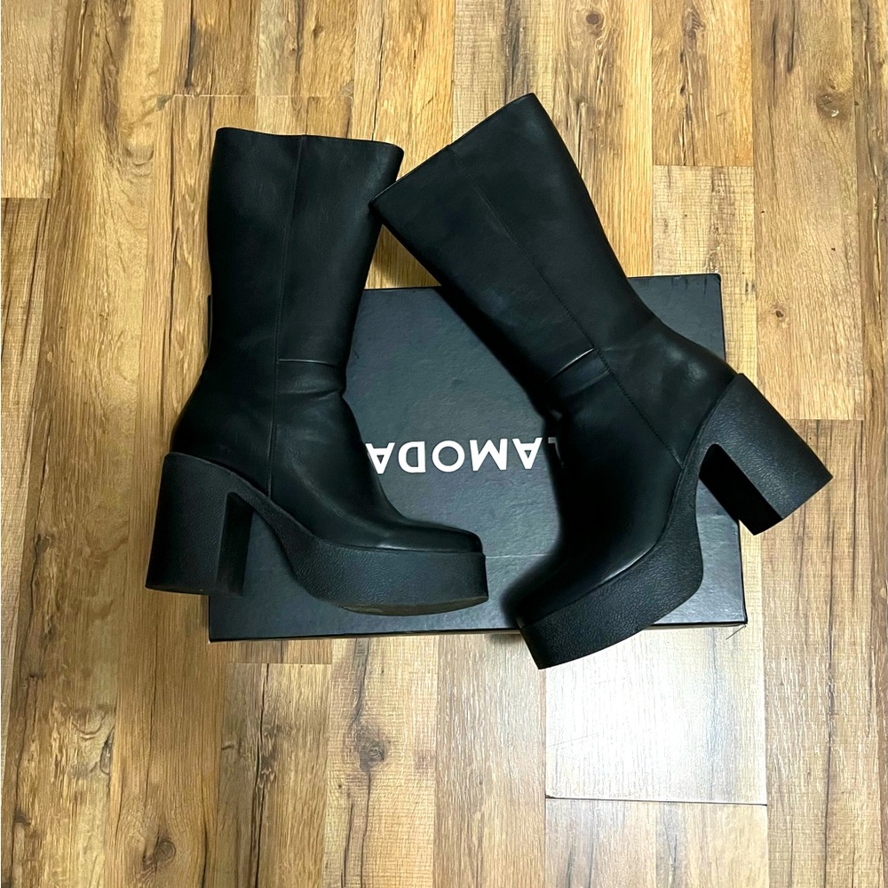 Slick Nicks Calf High Boots